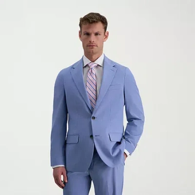 Haggar Jmh Mens Slim Fit Suit Jacket In Blue