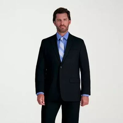 Haggar Jmh Premium Mens Stretch Fabric Classic Fit Suit Jacket In Black
