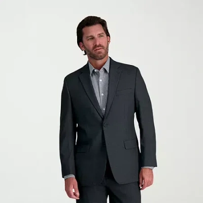 Haggar Jmh Premium Mens Stretch Fabric Classic Fit Suit Jacket In Gray