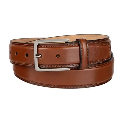 Haggar Leather 35mm Dress Mens Belt In Brown