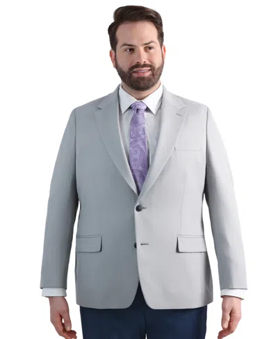 Haggar Men's Big & Tall Active Series Classic Blazer In Gray