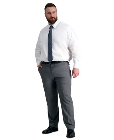 Haggar Men's Big & Tall Classic-fit Premium Comfort Dress Shirt In White Solid
