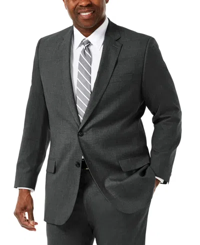 Haggar Men's Big And Tall Classic Suit Separates Jacket In Gray