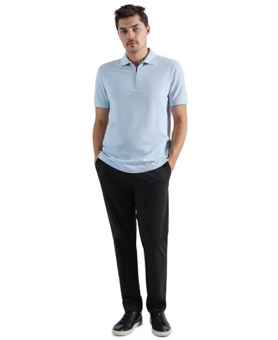 Haggar Men's Classic Fit Sport Travel Performance Dress Pants In Blue