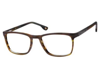 Haggar Men's H288 Square Eyeglasses In Mt. Brown