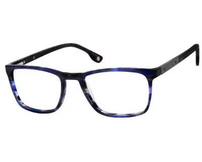 Haggar Men's H288 Square Eyeglasses In Mt. Navy In Black