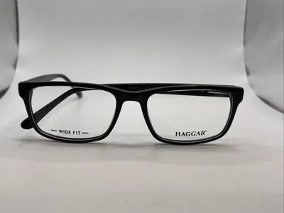 Haggar Men's H289 Rectangle Eyeglasses In Ebony In Black