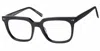Haggar Men's H290 Square Eyeglasses In Ebony In Black