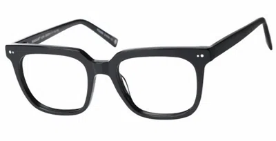 Haggar Men's H290 Square Eyeglasses In Ebony In Black
