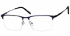 Haggar Men's H291 Square Eyeglasses In Mt. Navy In Black