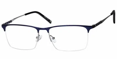 Haggar Men's H291 Square Eyeglasses In Mt. Navy In Black