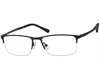 Haggar Men's Hac123 Rectangle Eyeglasses In Black In Black