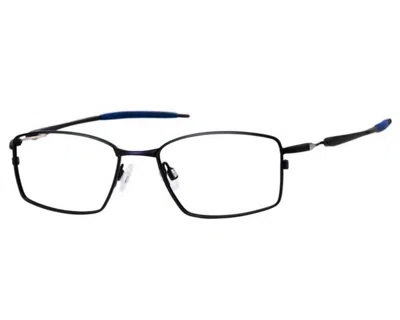 Haggar Men's Hac118 Rectangle Eyeglasses In Matte Black