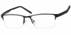 Haggar Men's Hac123 Rectangle Eyeglasses In Black In Black