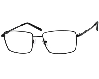 Haggar Men's Hft549 Rectangle Eyeglasses In Black In White