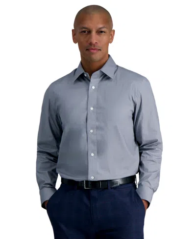 Haggar Men's Premium Comfort Slim Fit Dress Shirt In Grey Solid