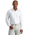 Haggar Men's Smart Wash Slim Fit Dress Shirt In White Solid