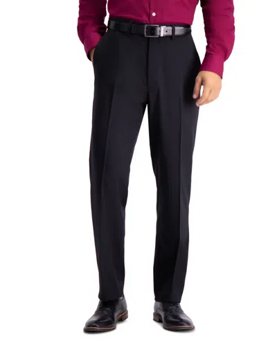 Haggar Men's Travel Performance Suit Separates Flex Waistband Pants In Black
