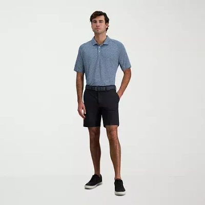 Haggar Mens 9" Stretch Fabric 1 Pair Chino Short In Black