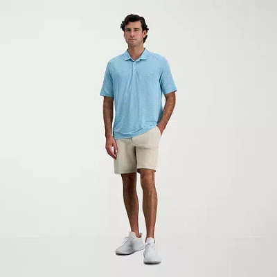 Haggar Mens 9" Stretch Fabric 1 Pair Chino Short In Neutral