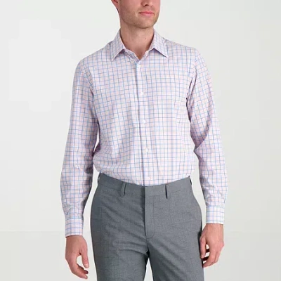 Haggar Premium Comfort Mens Classic Fit Easy Care Long Sleeve Dress Shirt In Pink