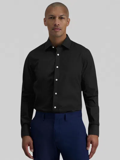 Haggar Premium Comfort Slim Fit Solid Color Dress Shirt In Black