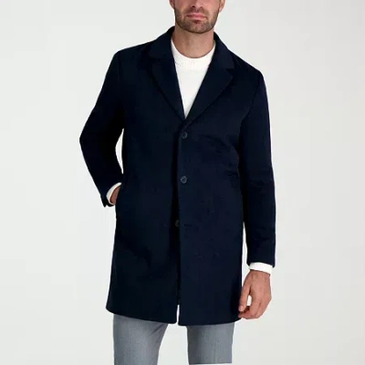 Haggar Premium Mens Lightweight Topcoat Coat In Blue