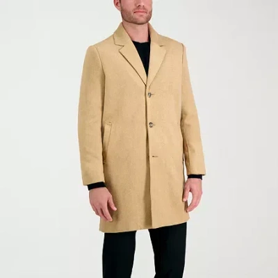Haggar Premium Mens Lightweight Topcoat Coat In Brown