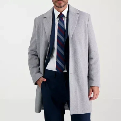 Haggar Premium Mens Lightweight Topcoat Coat In Gray