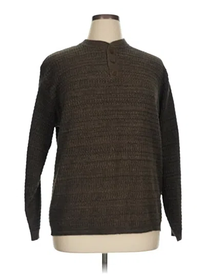 Pre-owned Haggar Pullover Sweater In Brown