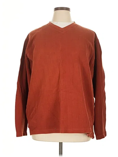 Pre-owned Haggar Pullover Sweater In Brown