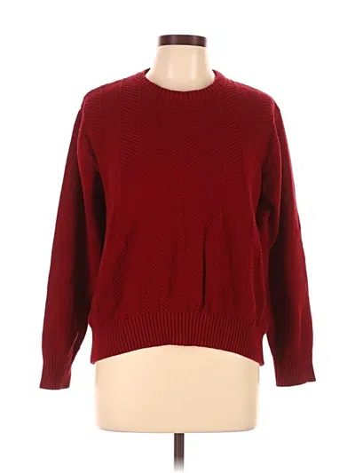 Pre-owned Haggar Pullover Sweater In Burgundy