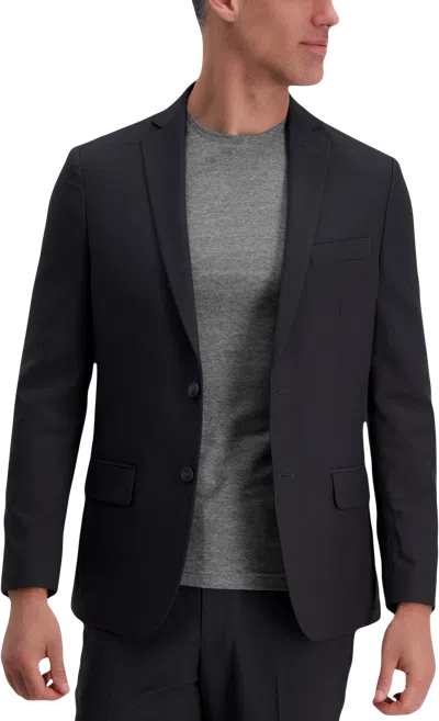 Haggar Smart Wash™ Slim Fit Suit Charcoal In Black