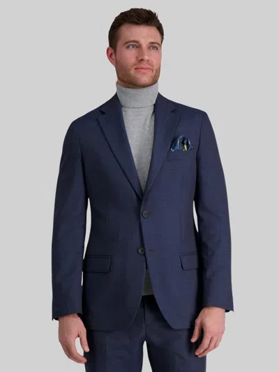 Haggar Tailored Fit Premium Stretch Suit Jacket In Blue