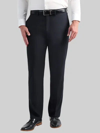 Haggar Tailored Fit Windowpane Plaid Suit Pants In Blue