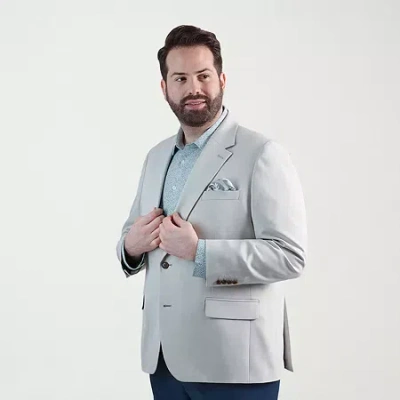 Haggar The Active Series Mens Big And Tall Stretch Fabric Classic Fit Sport Coat In Neutral