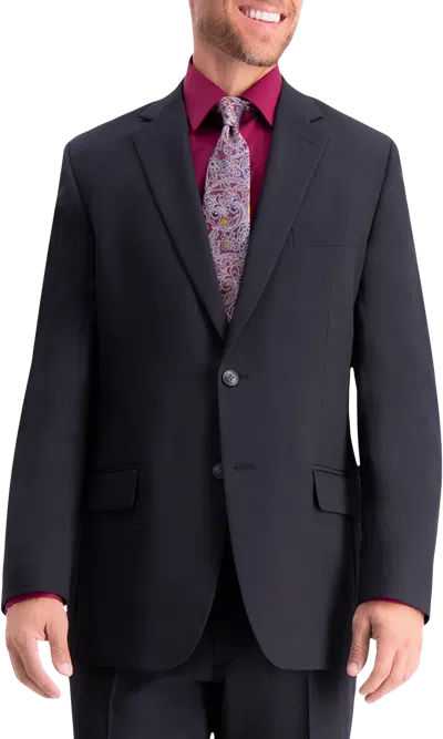 Haggar Travel Performance Classic Fit Solid Suit In Blue