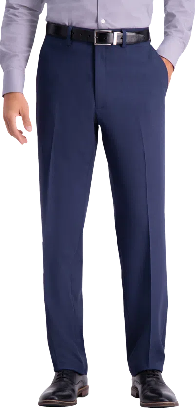 Haggar Travel Performance Tailored Fit Suit Pant In Blue