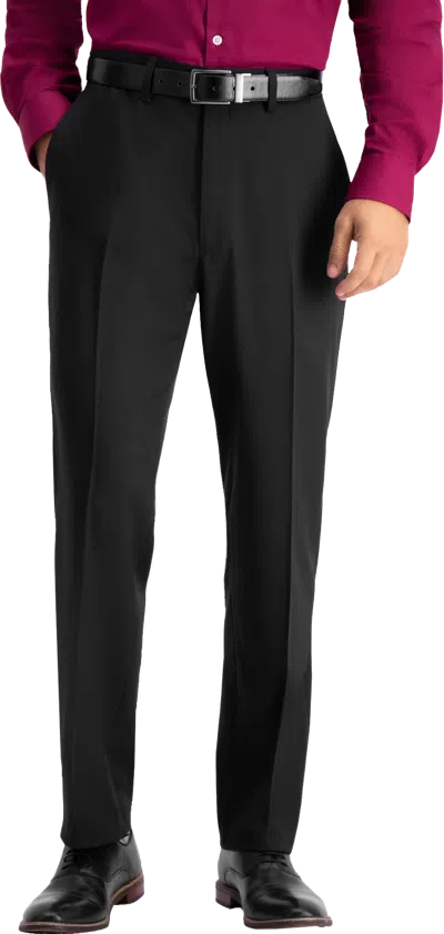Haggar Travel Performance Tailored Fit Suit Pant In Black