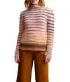 Haggar Tribal Long Sleeve Turtle Neck Sweater In Bordeaux In Blue