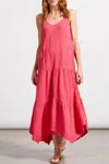 Haggar Tribal Maxi Handkerchief Dress In Party Punch