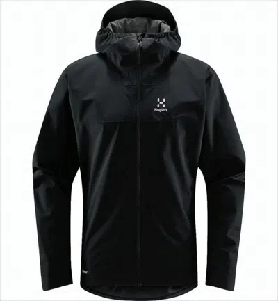 HAGLÖFS BLACK PADDED JACKET WITH ATTACHED HOOD