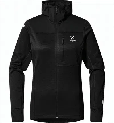 Haglöfs Fitted Black Jacket With High Collar