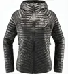 Haglöfs Haglofs Quilted Down Jacket With Attached Hood In Black