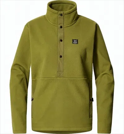 Haglöfs High Collar Long-sleeve Pullover With Relaxed Fit In Green