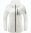 Haglöfs Lightweight Minimalist Jacket With Zippered Pocket And Hood In White