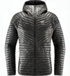 Haglöfs Lightweight Padded Jacket With Chevron Quilting In Black
