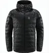 Haglöfs Lightweight Padded Jacket With High Collar In Black