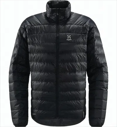 Haglöfs Lightweight Padded Jacket With Horizontal Quilting In Black