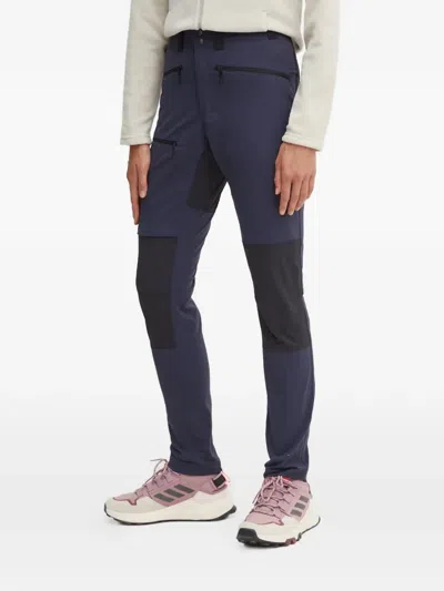 Haglöfs Logo-embroidered Performance Trousers In Blue